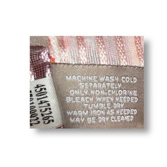 Chico’s 3 (XL) Sheer Pink Cream Burnout Open Front Blouse Jacket Layering Top - Picture 7 of 9